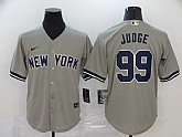 Yankees 99 Aaron Judge Gray 2020 Nike Cool Base Jersey,baseball caps,new era cap wholesale,wholesale hats